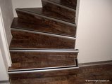 Treppe belegen mit Laminat 